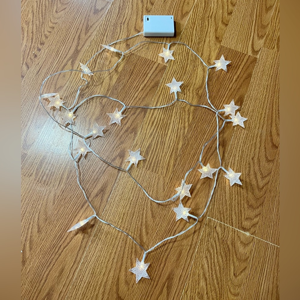 NWOT 4th of July or Christmas lights. Battery with timer